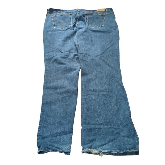 Levis Womens 509 Vitg Orange Tab Jeans Blue Stretch Frayed Hem Denim 20W Med - Picture 7 of 11